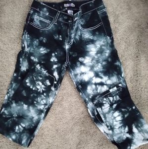 Girls size 12 black and white tie dye NWOT